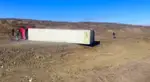 Грузовик опрокинулся на трассе в Абайской области: водитель скончался